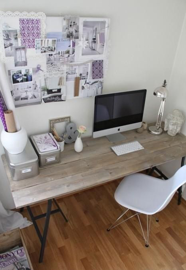 office rustic decor desk cool