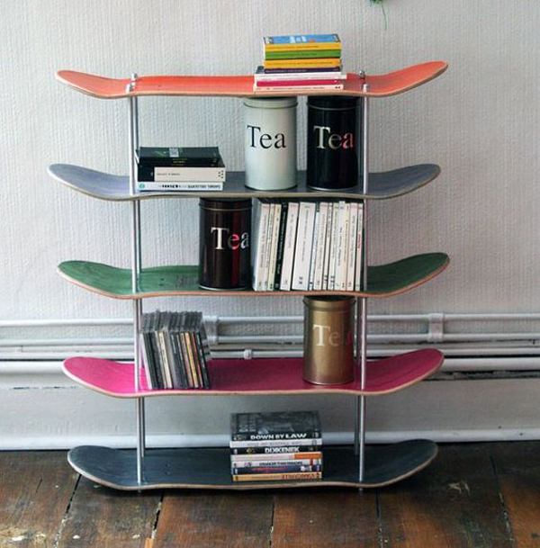 20 Cool And Fresh Skateboard Recycled Ideas
