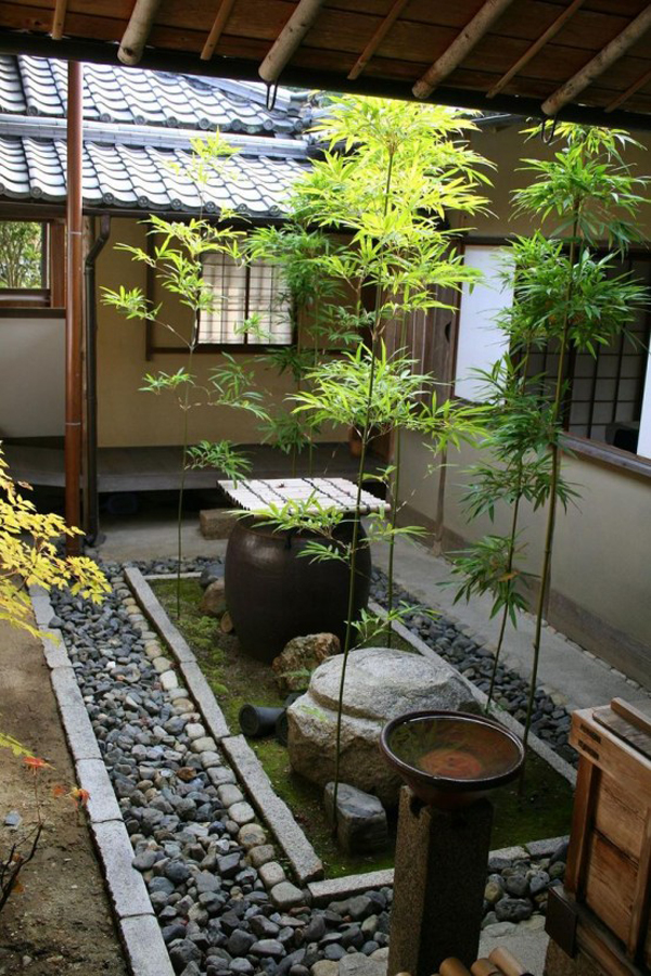 15 Mix Modern Japanese Courtyard With Nature