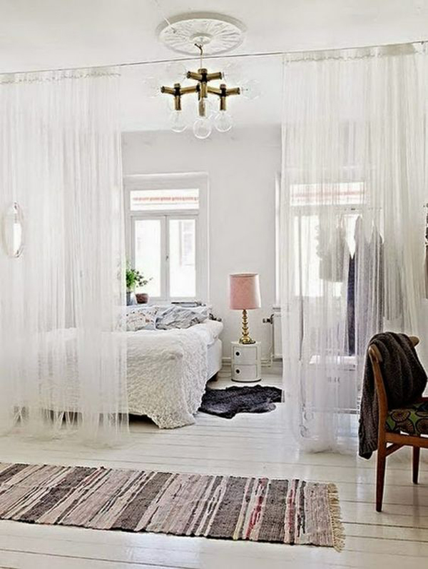 15 Easy and Amazing Curtains Room Dividers | House Design ...