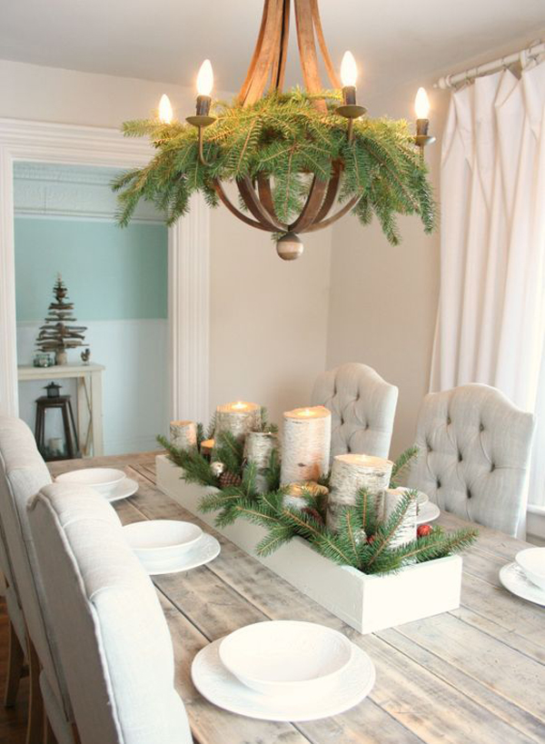 20 DIY Christmas Chandelier With Natural Ideas | House Design And Decor