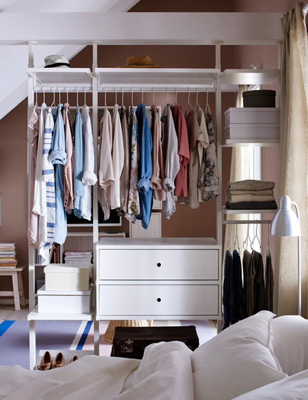 Open Air Wardrobe for Small Spaces