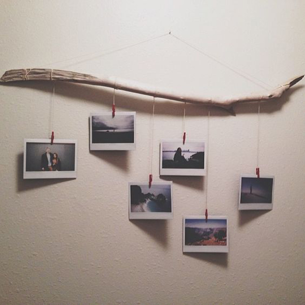 10 Creative DIY Natural Photo Hanger Ideas