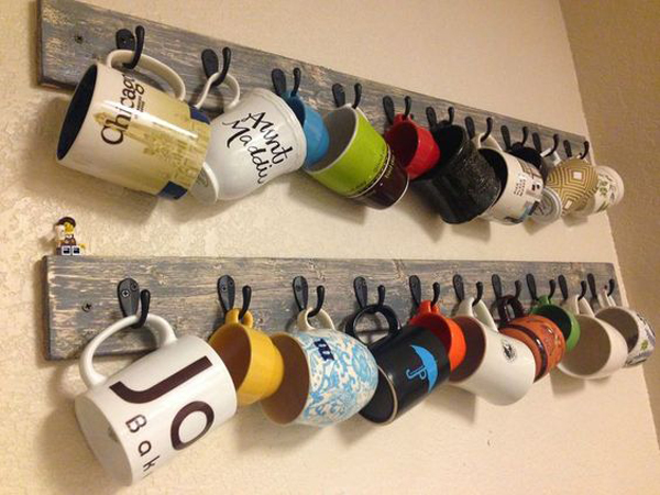 10 Best Mug Organization With Wooden Pallet Projects
