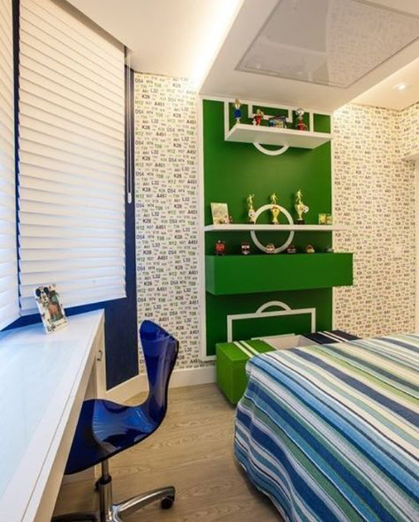 kids football bedroom