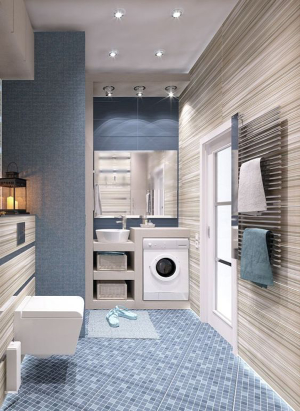 32 Modern Laundry Room Ideas In Bathroom For Small Spaces