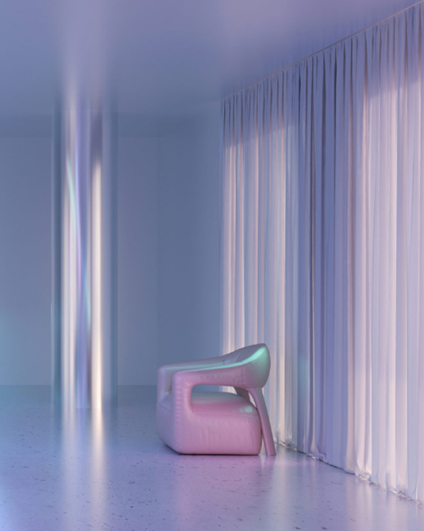 Holographic 3D Furniture Combination With Photography And Designs