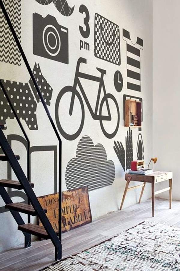 27 Awesome Bold Wall Accents With Creative Features