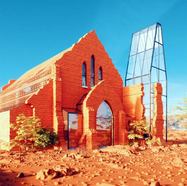The Old Palapye Museum With Red Brick And Glass Exposed