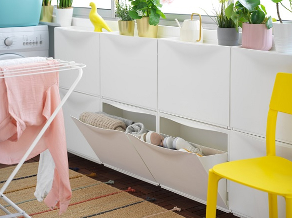IKEA Inspired: How To Make Flexible Laundry Room With Jonaxel Storage System