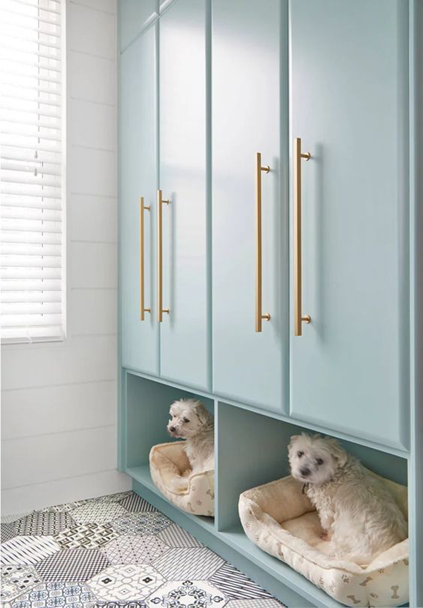 cool-dog-bed-under-cabinet