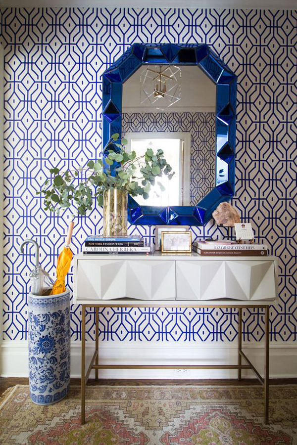 blue-wallpaper-interior-with-jewel-mirror