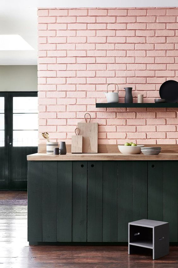 exposed-brick-pastel-kitchen-ideas