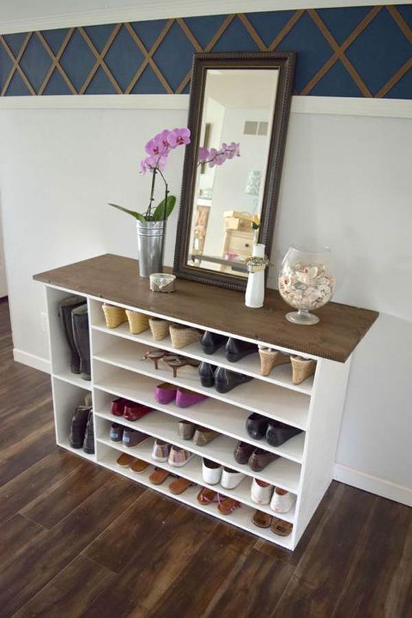 wooden-shoe-rack-with-display-cabinet