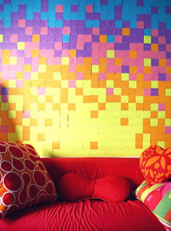 diy-sticky-note-wall-decorations