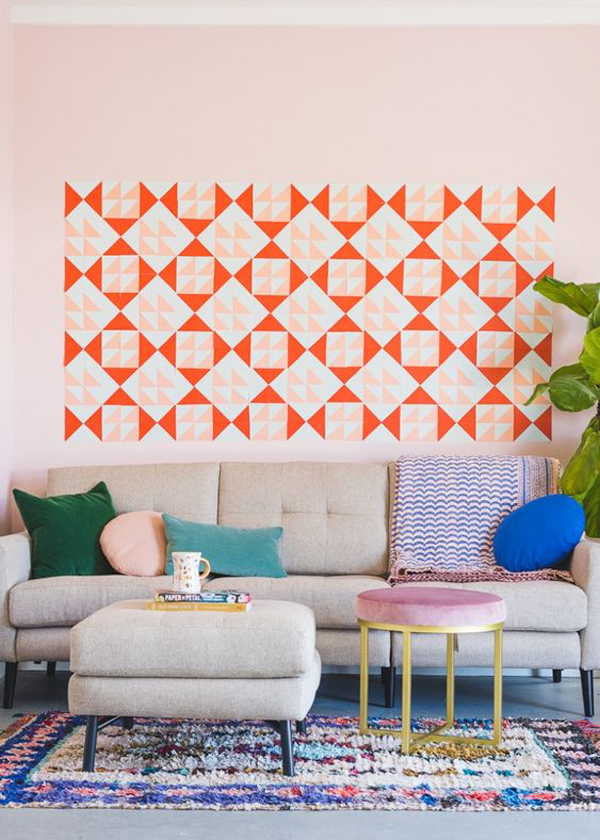 diy-sticky-notes-mural-for-living-room