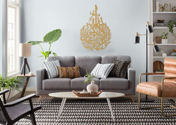 eid-living-room-decor-with-metal-islamic-wall