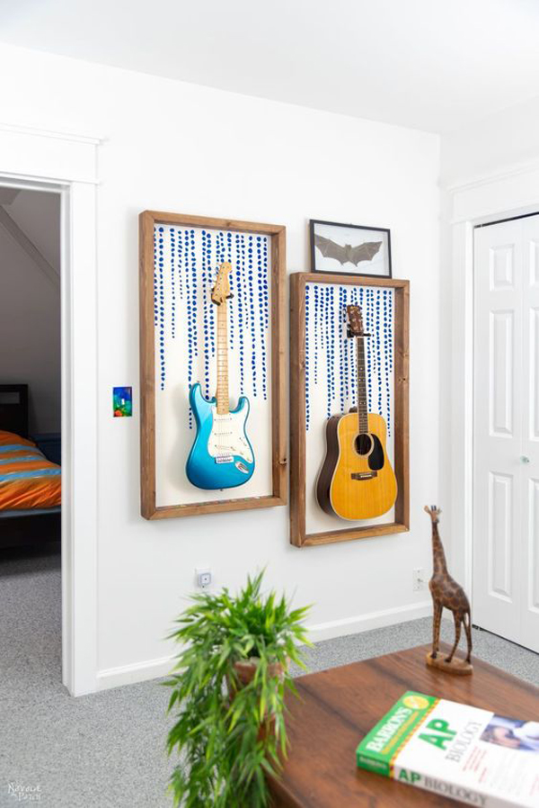 diy-guitar-display-frame-ideas