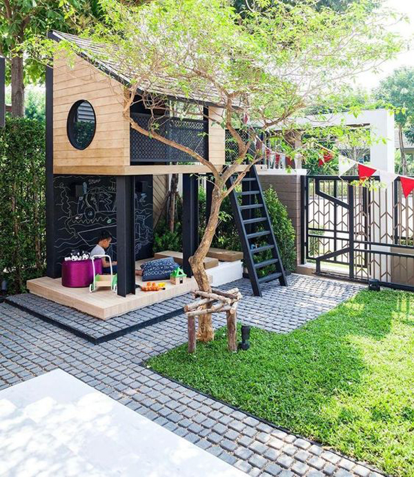 modern-backyard-with-playhouses