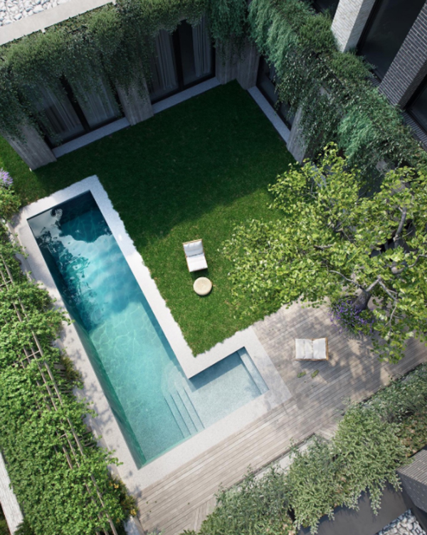 courtyard-pool-garden-with-chair