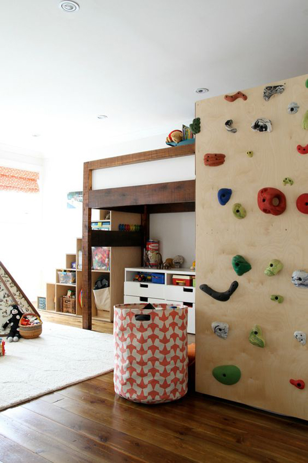 kid-bunk-bed-climbing-walls