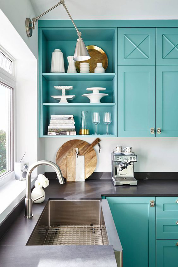 turquoise-kitchen-cabinet