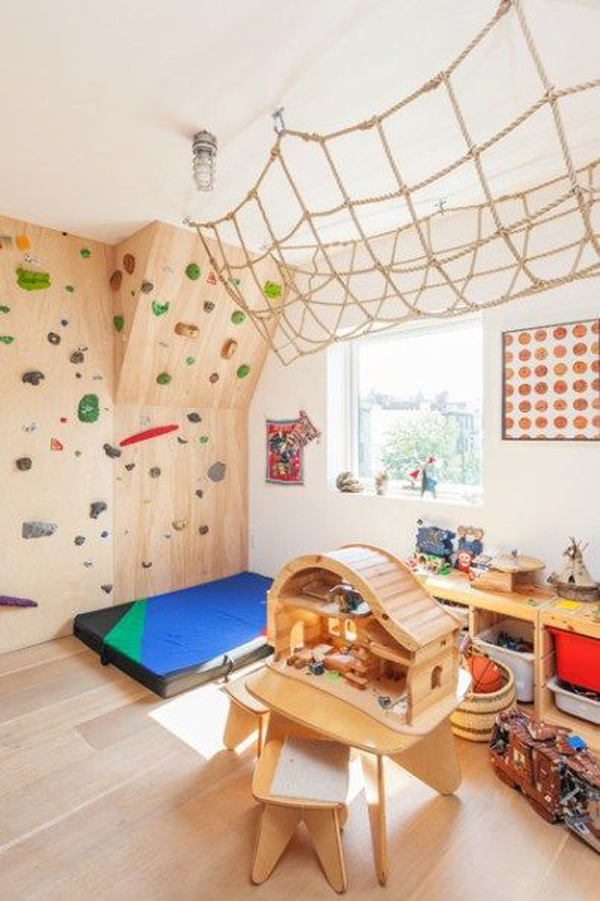 wooden-playroom-with-climbing-wall