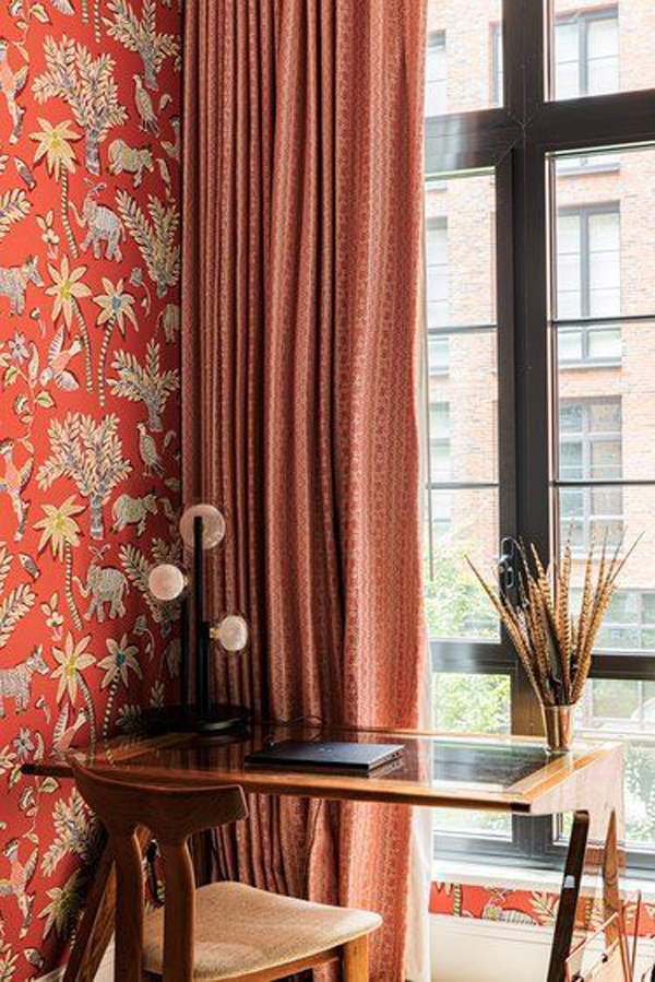 red-classic-home-office-wallpaper