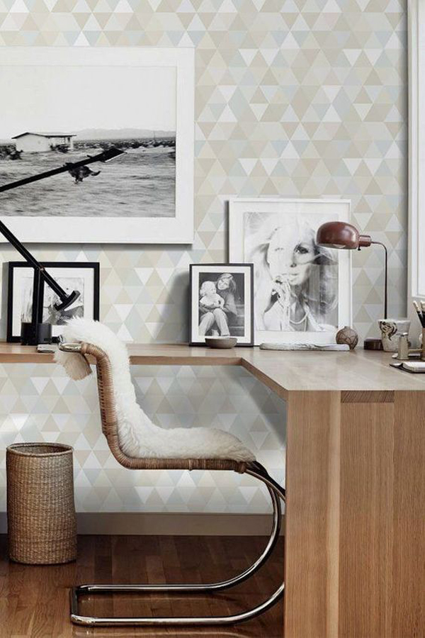 triangle-pattern-home-office-wallpaper