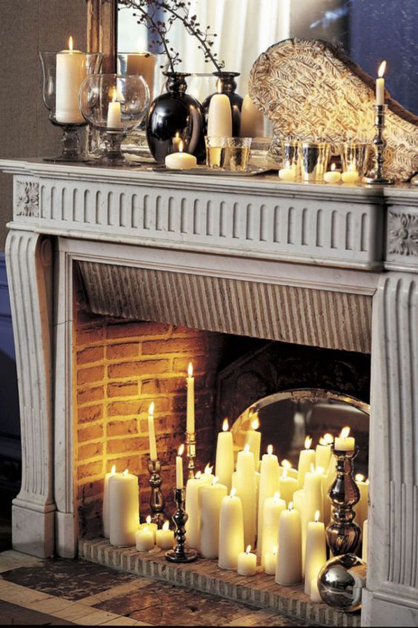 vintage-candle-fireplace-ideas