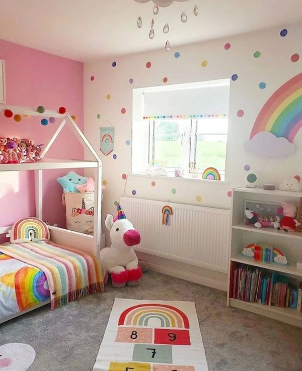 adorable-polka-dot-bedroom-ideas-for-toddler-girl