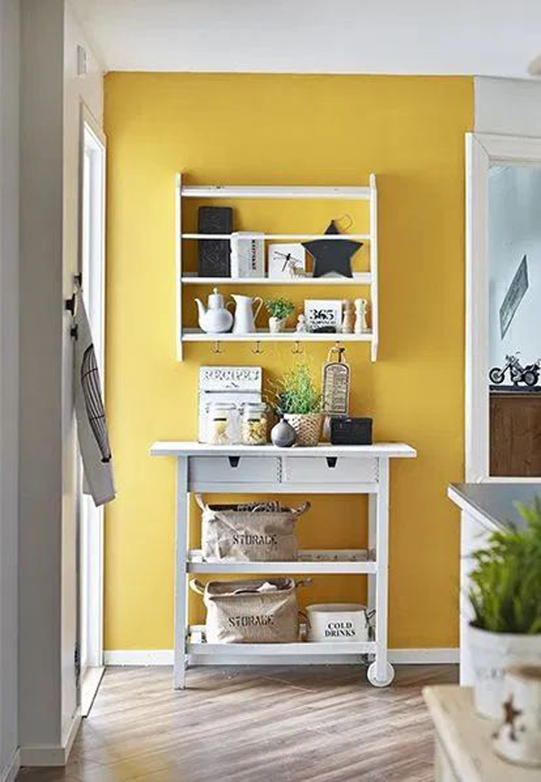 farmhouse-yellow-kitchen-wall-decorating