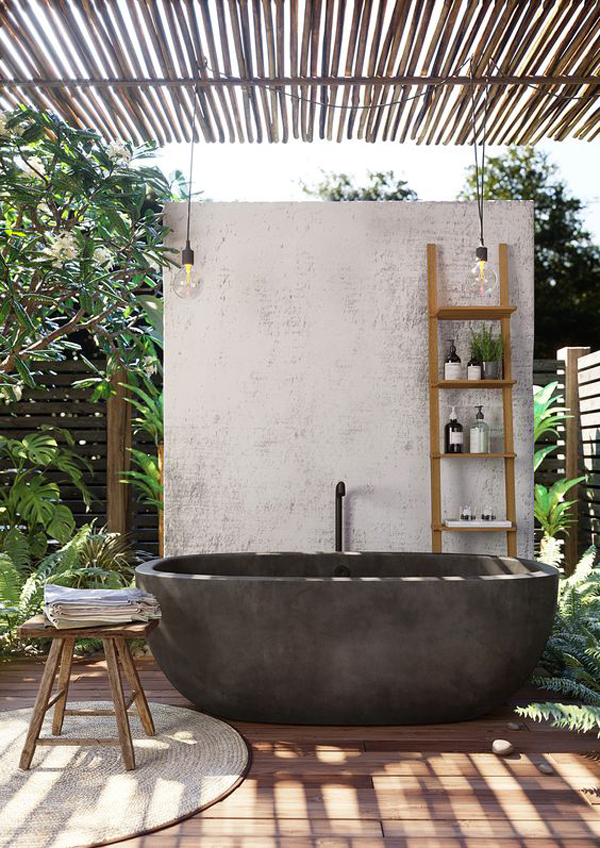 outdoor-freestanding-bathtub-for-small-space