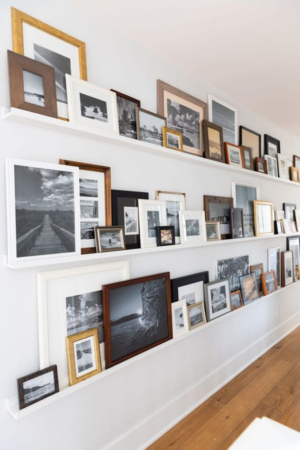 amazing-ledge-photo-frames-in-the-wall