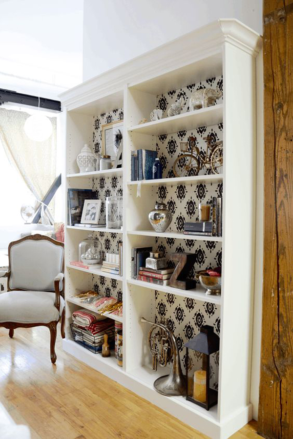 beautiful-billy-bookcase-with-wallpaper