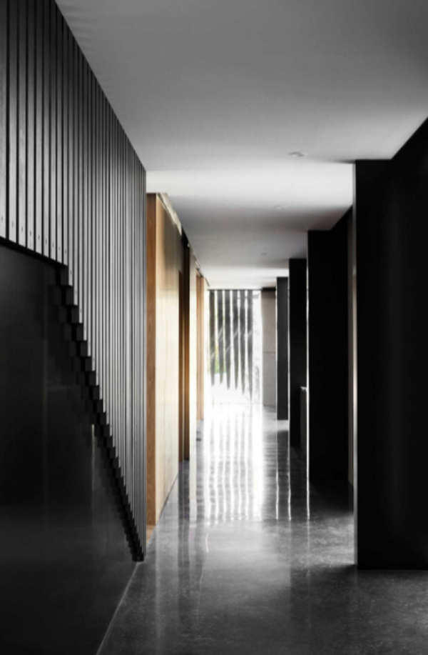 contempory-black-hallway-interior-design