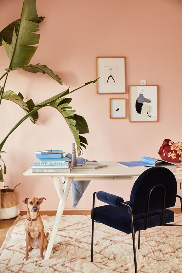 peach-home-office-color-ideas