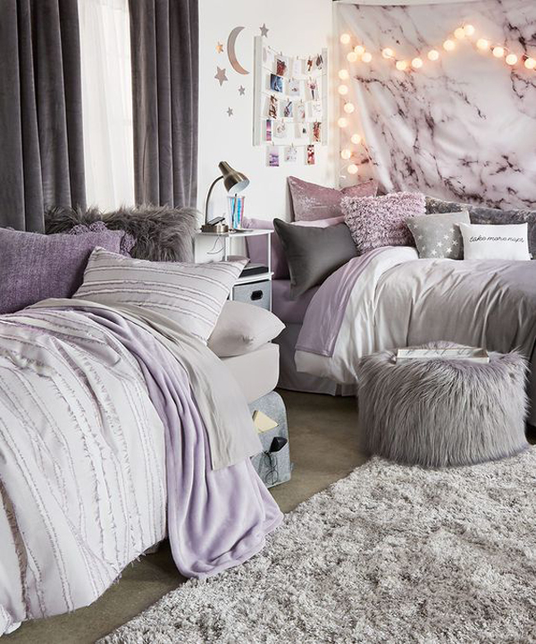stylish-dorm-room-ideas-with-purple-accents