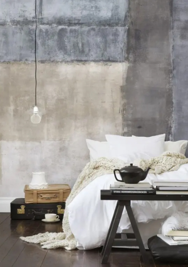 aesthetic-wabi-sabi-bedroom-with-concrete-wall