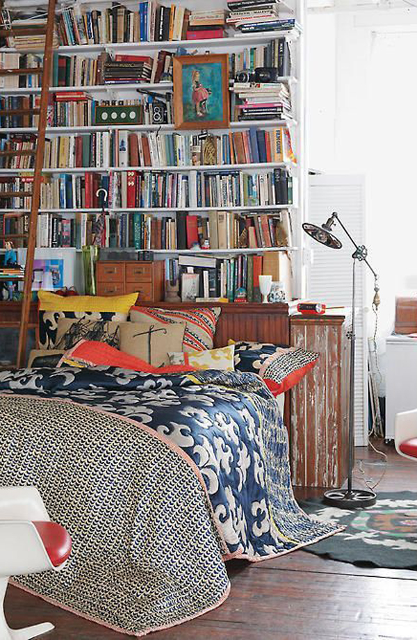 beautiful-bedroom-libraries-with-ladder