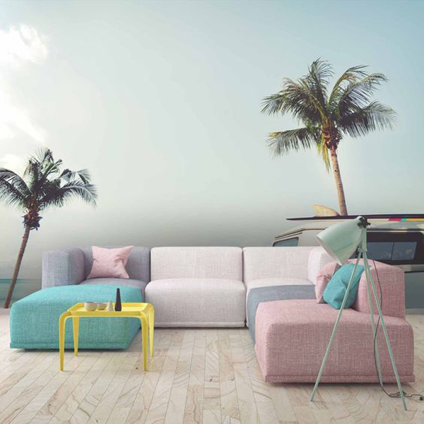 3d-tropical-beach-wall-mural-with-pastel-accent