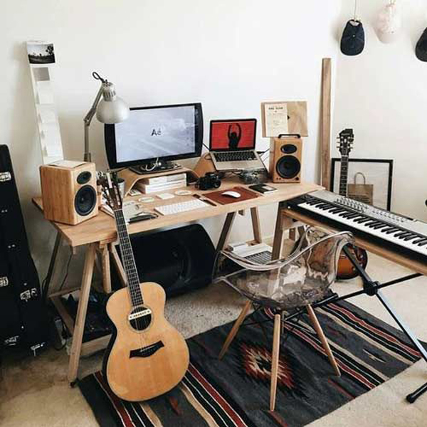 cool-home-office-design-with-music-areas