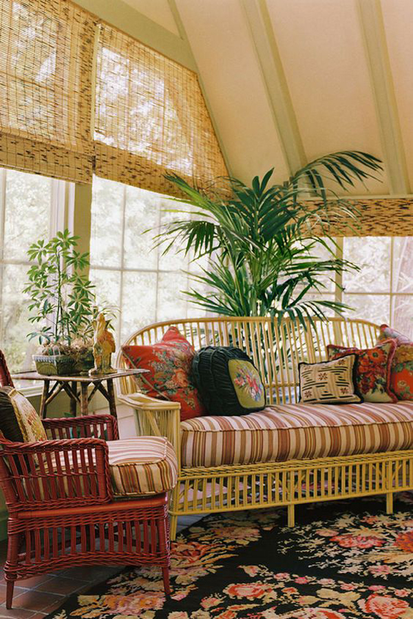 aesthetic-boho-sunroom-design-with-indoor-plants