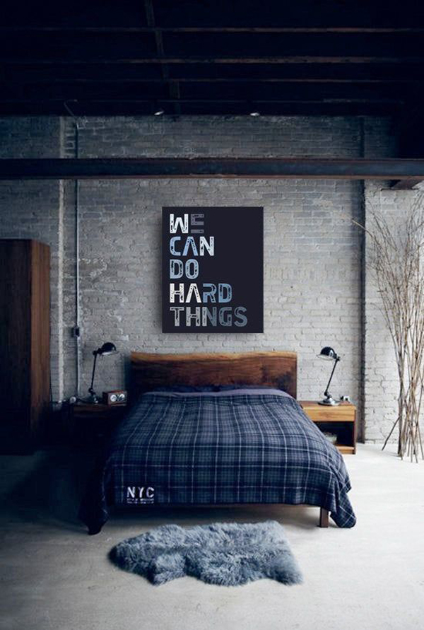 inspiring-men-bedroom-with-motivational-poster