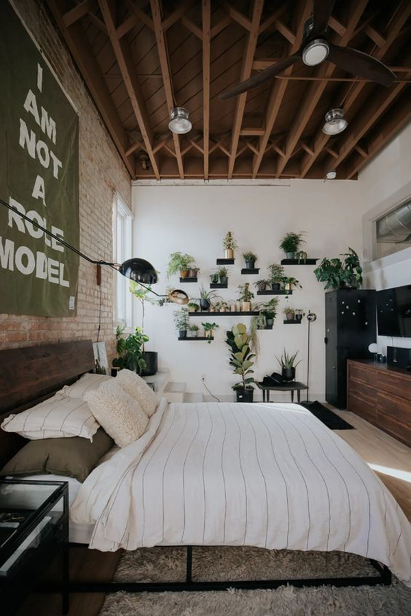 minimalist-style-bedroom-with-industrial-look