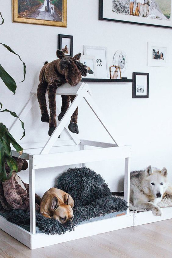 chic-dog-house-in-bedroom