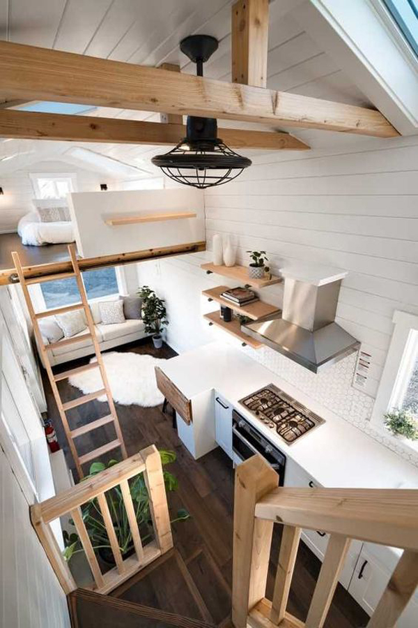 rustic-tiny-house-with-loft-bedroom