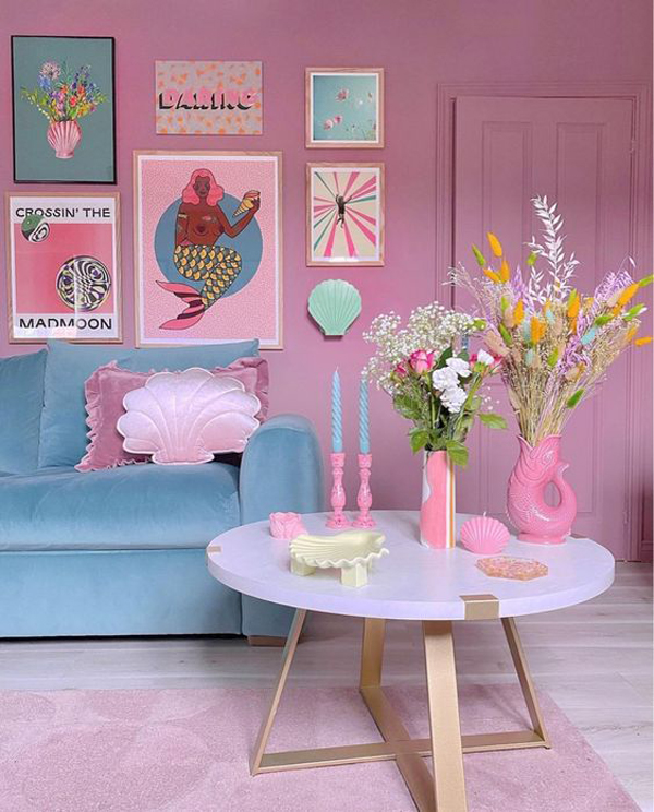 retro-pink-living-room-decor-ideas