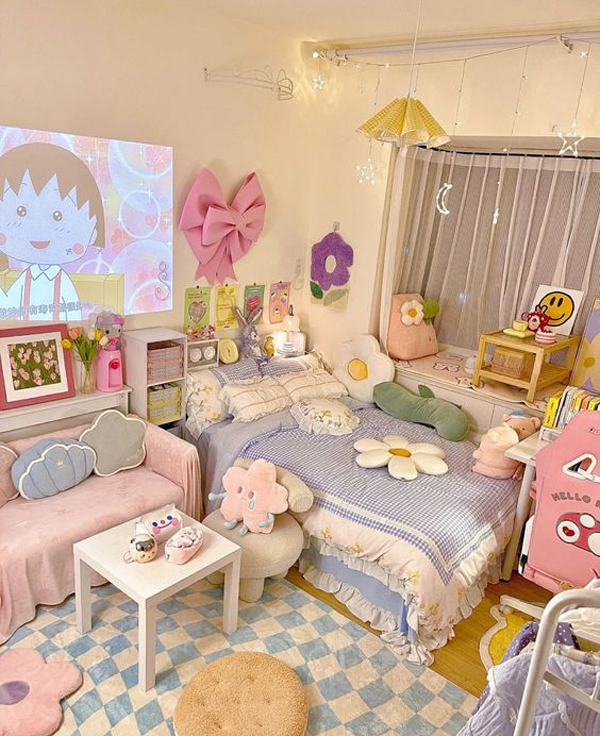 aesthetic-girl-bedroom-with-pink-pastel-color