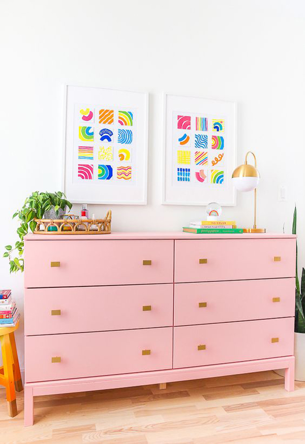 simple-diy-pink-ikea-tarva-hack-for-nursery